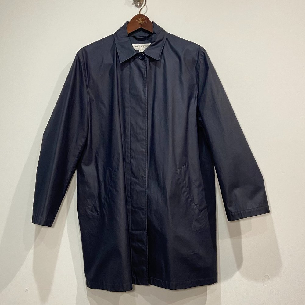 Jones New York Sport Women's Navy Blue Rain Jacket Size Large